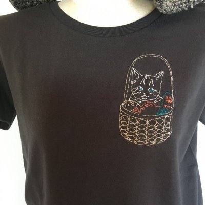 画像1: オリジナルTシャツ『籠で空中散歩』