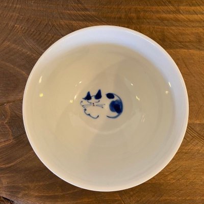 画像1: 九谷焼　茶碗(染付)