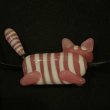 画像2: とんぼ玉ペンダント シマシマ猫 (2)