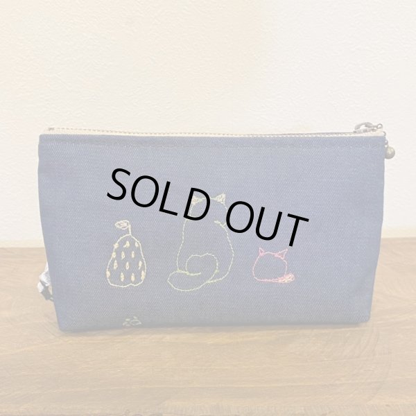 画像2: ミシンアート　ポーチ(S)『洋梨はどれ？ (2)