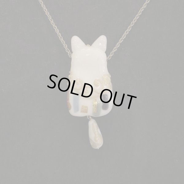 画像2: とんぼ玉ペンダント　クリムト猫 (2)