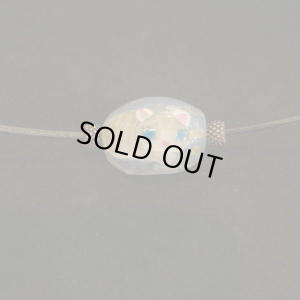 画像2: とんぼ玉ペンダント　玉猫 (2)