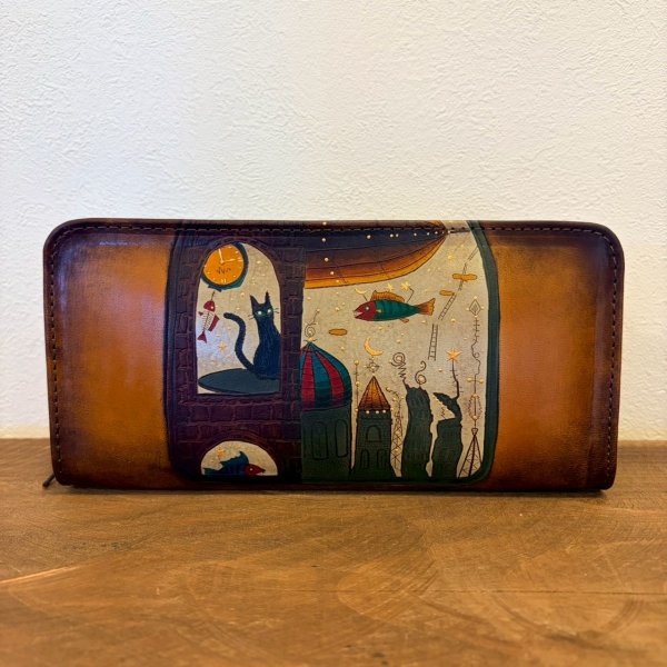 画像1: ファスナー付長財布 (1)